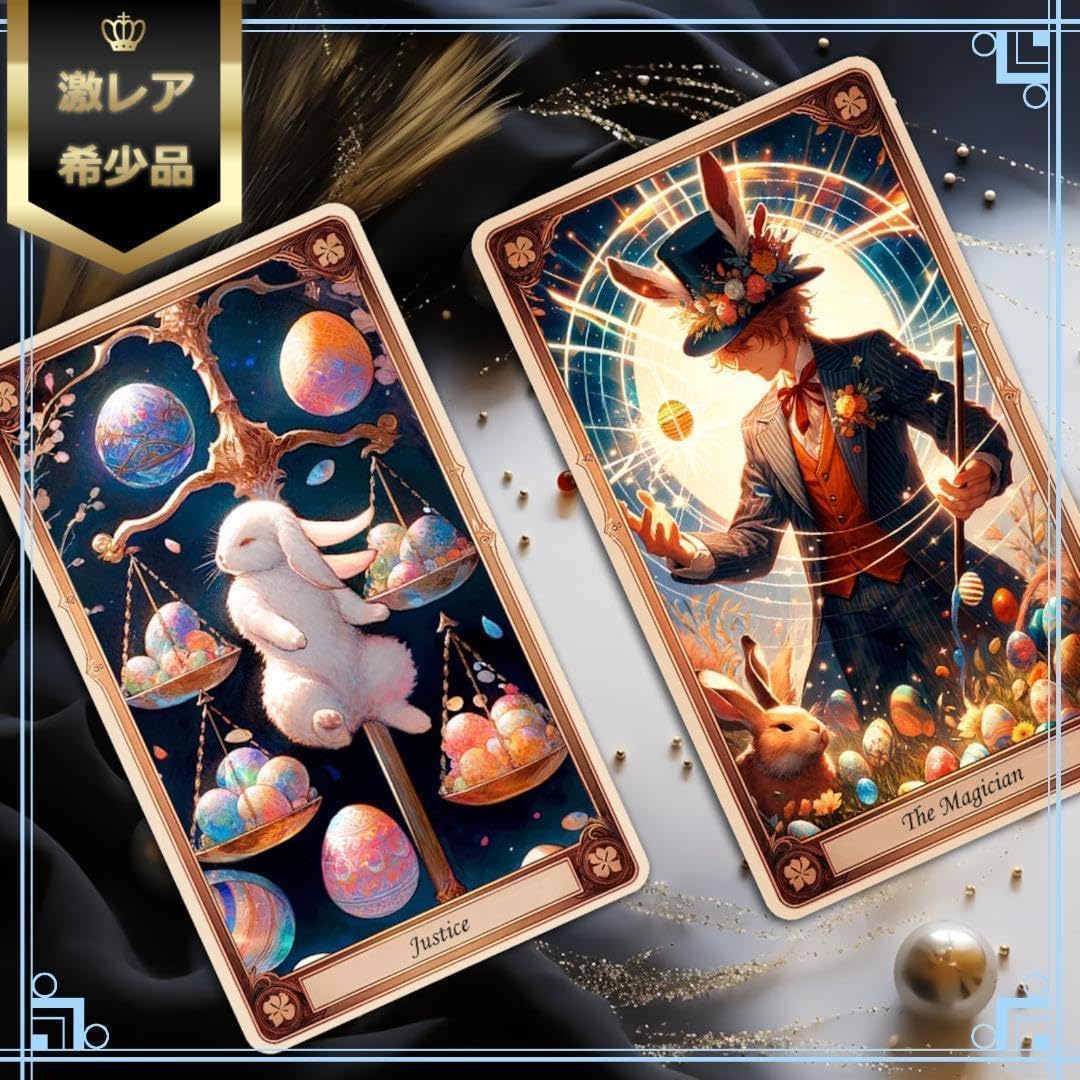 正規品タロットカード入手困難なデッキうさぎ＆カラフル卵 イースター